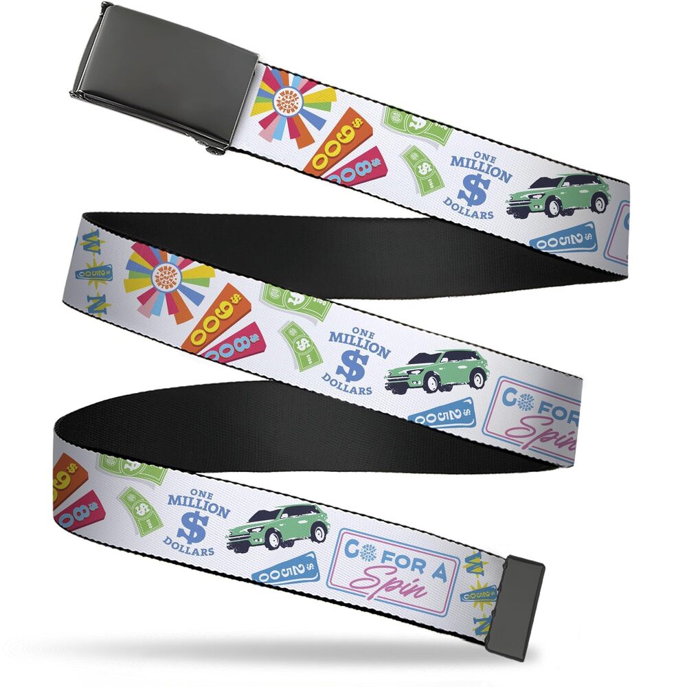8988 Adjustable Belt, Clamp Buckle, Cut-to-Fit, Wheel of Fortune Go For a